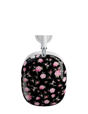 Black and Pink Floral AirPods Max Cover