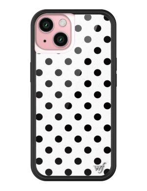Polka Dot | White and Black iPhone Case