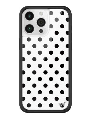 Polka Dot | White and Black iPhone Case