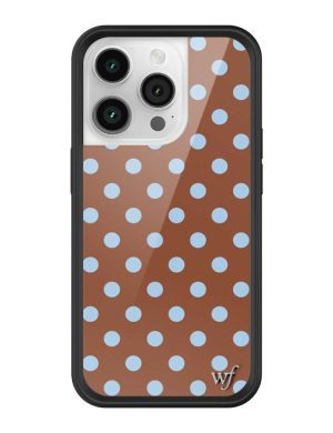 Polka Dot | Brown and Blue iPhone Case