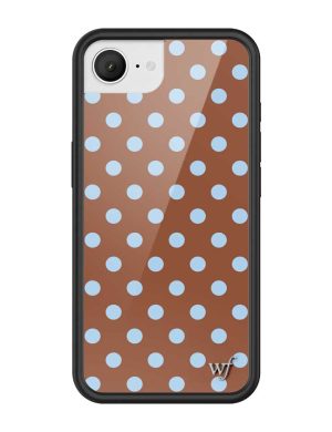 Polka Dot | Brown and Blue iPhone Case