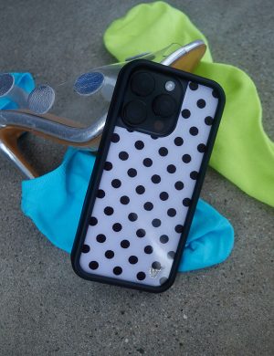 Polka Dot | White and Black iPhone Case